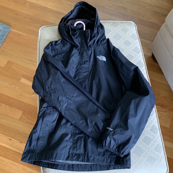 The North Face Other - VGUC North Face girls black, size 10-12 coat with hood.